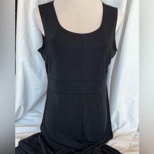 Coldwater Creek Little Black Dress Sleeveless Travelers Maxi Slinky Medium
